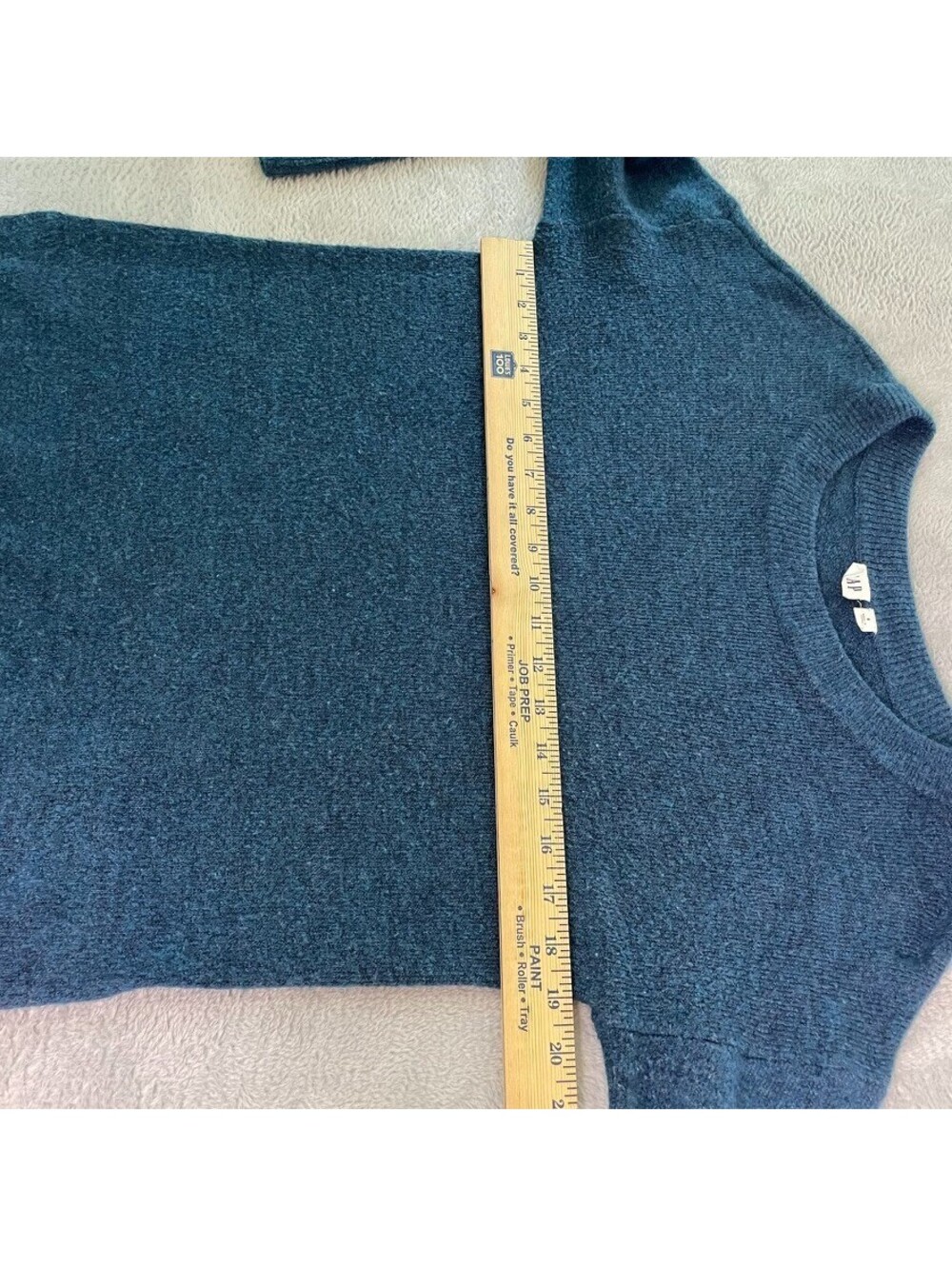 Gap Crew Neck Tunic Sweater Womens S Blue Soft Knit Stretch Pullover Cozy Casual - Picture 4 of 10